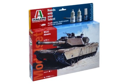 Immagine di M 1 ABRAMS (MODEL SET) KIT 1:72