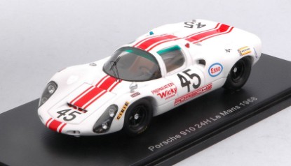 Immagine di PORSCHE 910 N.45 LM 1968 J.P.HANRIOUD-A.WICHY 1:43