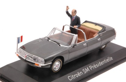 Immagine di CITROEN SM PRESIDENTIELLE 1981 W/ FIGURE F.MITTERAND 1:43