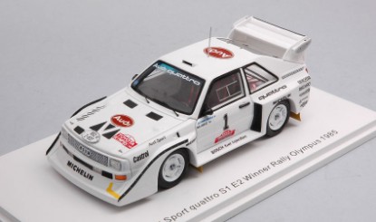 Immagine di AUDI SPORT QUATTRO S1 E2 N.1 WINNER RALLY OLYMPUS 1985 H.MIKKOLA-A.HERTZ