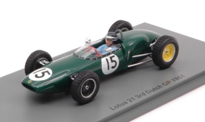 Immagine di LOTUS 21 JIM CLARK 1961 N.15 3rd DUTCH GP 1:43