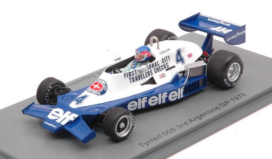 Immagine di TYRRELL 008 PATRICK DEPAILLER 1978 N.4 3rd ARGENTINA GP 1:43