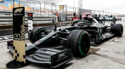 Immagine di MERCEDES F1 W11 LEWIS HAMILTON 2020 N.44 WORLD CHAMPION EDITION W/PIT B.
