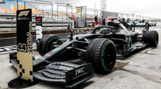 Immagine di MERCEDES F1 W11 LEWIS HAMILTON 2020 N.44 WORLD CHAMPION EDITION W/PIT B.