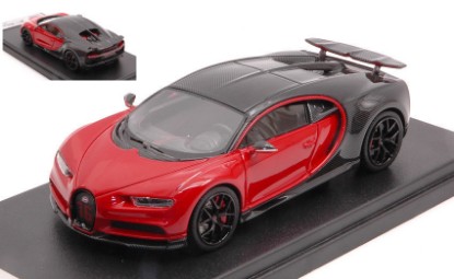 Immagine di BUGATTI CHIRON SPORT GREY CARBON/ITALIAN RED 1:43