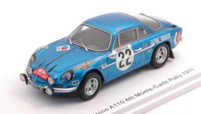 Immagine di ALPINE A110 N.22 4th MONTE CARLO 1971 J.C.ANDRUET-M.VIAL 1:43