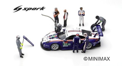 Immagine di FIGURINE SET PORSCHE GT TEAM 24 H LE MANS 2018 CAR IS NOT INCLUDED 1:43