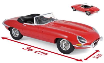 Immagine di JAGUAR E-TYPE CABRIOLET 1962 RED 1:12