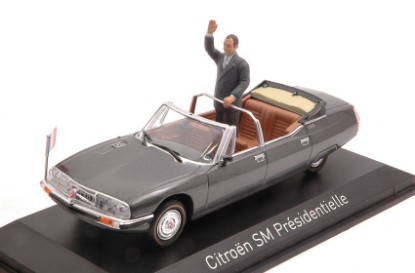 Immagine di CITROEN SM PRESIDENTIELLE 1981-1985 W/ FIGURE J.CHIRAC 1:43