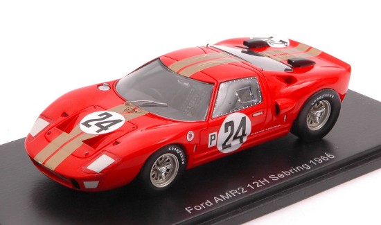 Immagine di FORD GT40 AMR2 N.24 12 H SEBRING 1966 G.HILL-J.STEWART 1:43