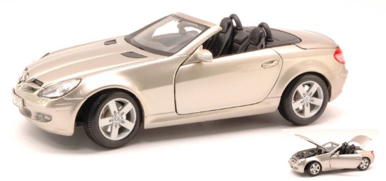 Immagine di MERCEDES SLK CONVERTIBLE 2003 SILVERGOLD 1:18