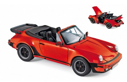 Immagine di PORSCHE 911 TURBO CABRIOLET 1987 RED 1:18