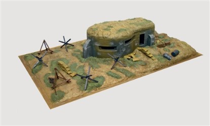 Immagine di BUNKER AND ACCESSORIES WWII KIT 1:72