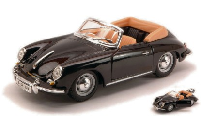 Immagine di PORSCHE 356 B CABRIOLET 1961 BLACK 1:24
