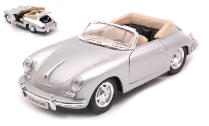 Immagine di PORSCHE 356 B CABRIO 1960 SILVER 1:24