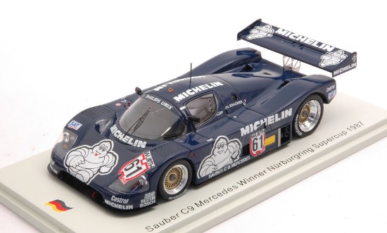 Immagine di SAUBER C9 N.61 WINNER NURBURGRING SUPERCUP 1987 JEAN-LOUIS SCHLESSER