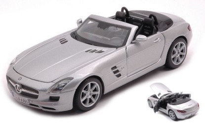 Immagine di MERCEDES SLS AMG ROADSTER SILVER 1:24