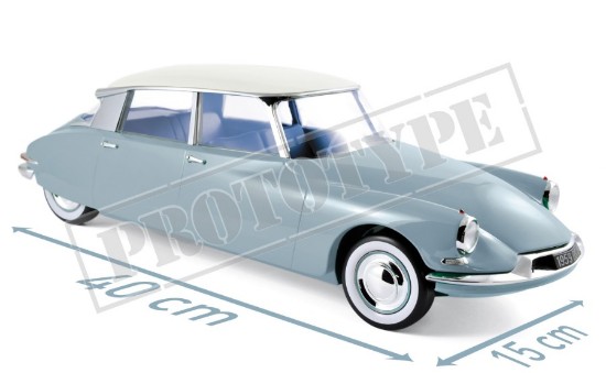 Immagine di CITROEN DS 19 1959 BLEU NUAGE & BLANC CARRARE 1:12