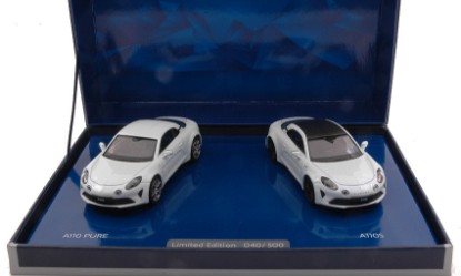 Immagine di COFFRET ALPINE A110 PURE & A110 S WHITE LIMITED ED.500 PCS 1:43