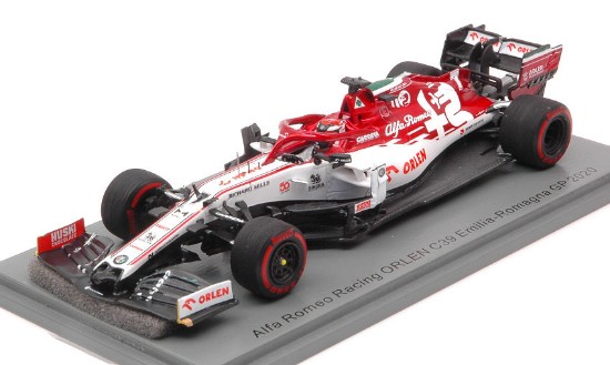 Immagine di ALFA ROMEO C39 KIMI RAIKKONEN 2020 N.7 EMILIA ROMAGNA GP 1:43