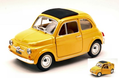 Immagine di FIAT 500 F 1965 YELLOW 1:24