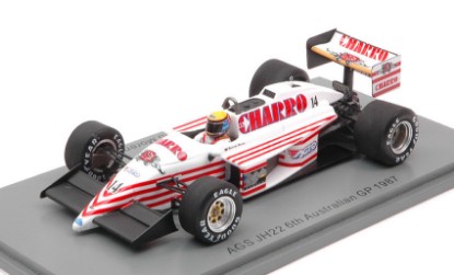 Immagine di AGS JH22 ROBERTO MORENO 1987 N.14 6th AUSTRALIAN GP 1:43