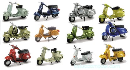 Immagine di VESPA STORICHE 12 ASSORTITE 1:32