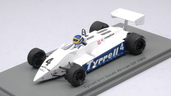Immagine di TYRRELL 011 SLIM BORGUDD 1982 N.4 SOUTH AFRICAN GP 1:43