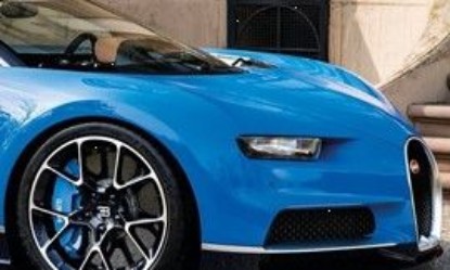 Immagine di BUGATTI CHIRON SPORT GREY CARBON/FRENCH RACING BLUE 1:43