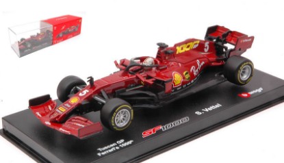 Immagine di FERRARI F1 SF1000 N.5 1000th TUSCANY GP 2020 S.VETTEL SIGNATURE 1:43