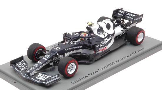 Immagine di ALPHA TAURI AT02 PIERRE GASLY 2021 N.10 6th MONACO GP 1:43