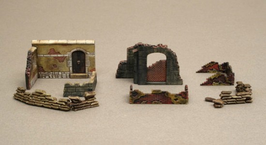 Immagine di MURI E ROVINE WW II KIT 1:72
