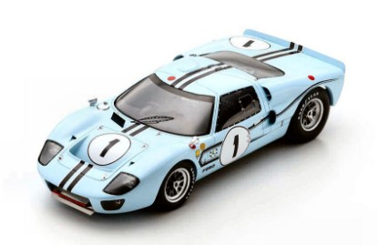 Immagine di FORD GT40 MK2B N.1 WINNER 23 H REIMS 1967 J.SCHLESSER-G.LIGIER 1:18