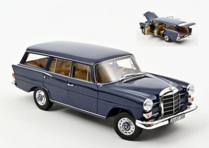 Immagine di MERCEDES 200 UNIVERSAL 1966 DARK BLUE 1:18