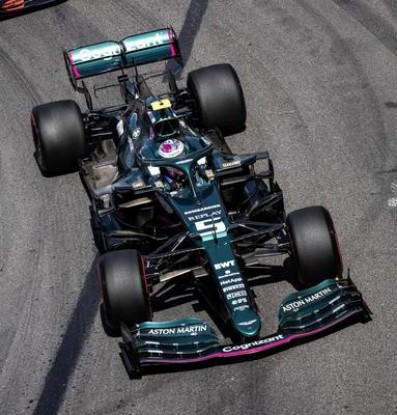 Immagine di ASTON MARTIN AMR21 SEBASTIAN VETTEL 2021 N.5 5th MONACO GP 1:43