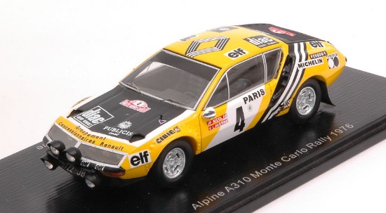 Immagine di ALPINE A310 N.4 MONTE CARLO 1976 J.P.NICOLAS-V.LAVERNE 1:43