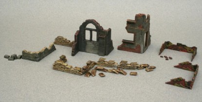 Immagine di MURI E ROVINE WW II KIT 1:72