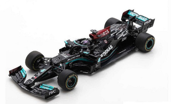 Immagine di MERCEDES W12 LEWIS HAMILTON 2021 N.44 WINNER SPANISH GP 100th P.P.1:18