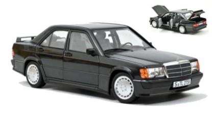 Immagine di MERCEDES 190 E 2.3 1984 BLACK METALLIC 1:18
