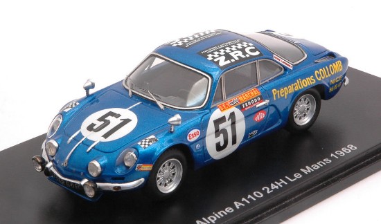 Immagine di ALPINE A110 N.51 LM 1968 B.COLLOMB-F.LACARREAU 1:43
