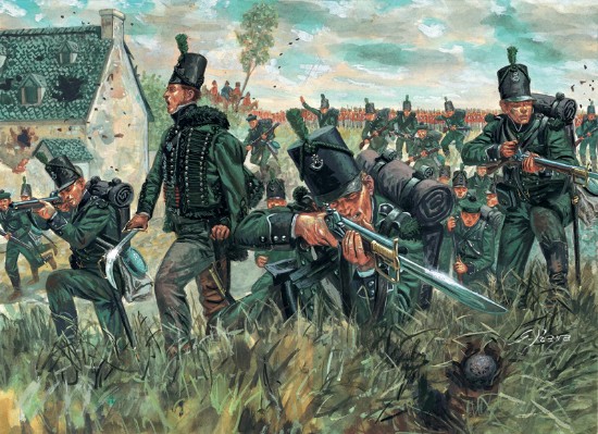Immagine di WATERLOO 200 YEARS BRITISH 95TH REG.GREEN JACKET KIT 1:72