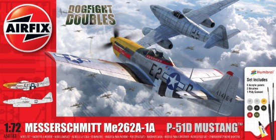 Immagine di MESSERSCHMITT ME262 AND P51D MUSTANG DOGFIGHT DOUBLE KIT 1:72