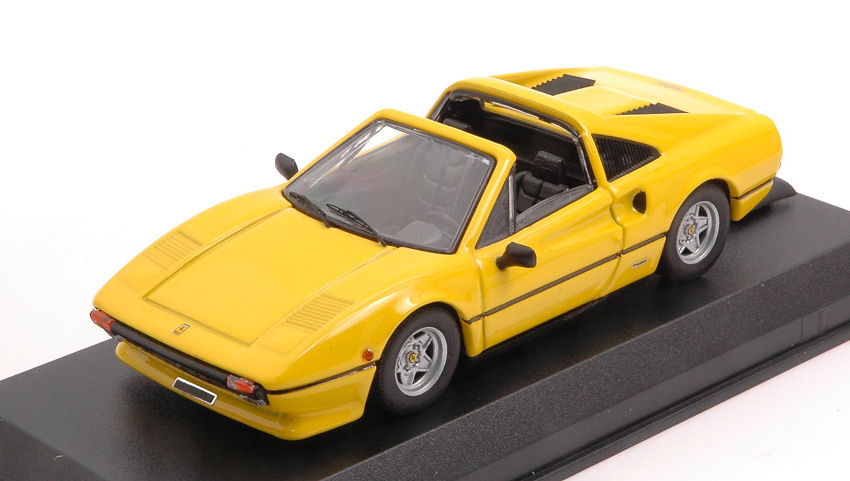 MODELLINO AUTO STATICO FERRARI 308 GTS 1978 GIALLO MODELLISMO SCALA 1:43