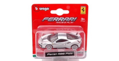 Immagine di FERRARI488 PISTA 2019 SILVER BLISTER 1:64