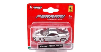 Immagine di FERRARI488 PISTA 2019 SILVER BLISTER 1:64