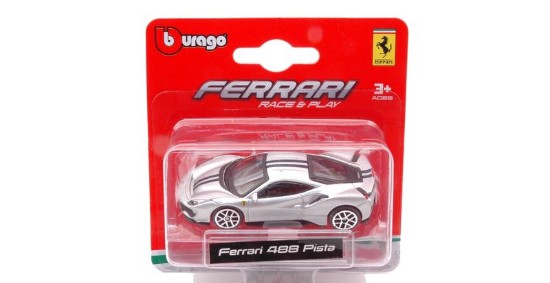 Immagine di FERRARI488 PISTA 2019 SILVER BLISTER 1:64