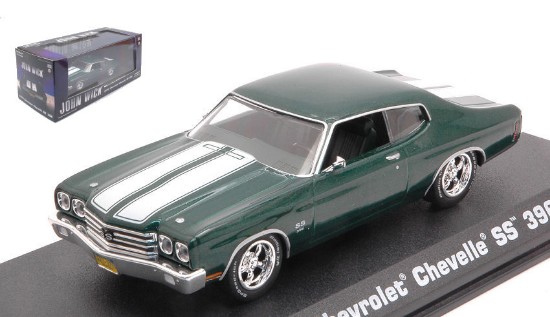 Immagine di CHEVROLET CHEVELLE SS 396 1970 "JOHN WICK" GREEN WHITE STRIPES 1:43