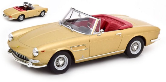 Immagine di FERRARI 275 GTS PININFARINA SPYDER 1964 GOLD METALLIC 1:18