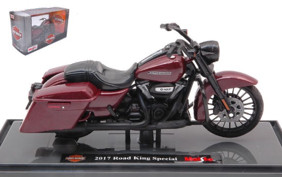 Immagine di HARLEY DAVIDSON ROAD KING SPECIAL 2017 DARK RED 1:18