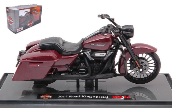 Immagine di HARLEY DAVIDSON ROAD KING SPECIAL 2017 DARK RED 1:18
